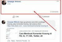 Trik Membuat Komentar Kosong Di IG Lengkap